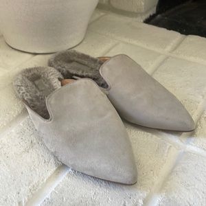 Banana Republic Furry Mules